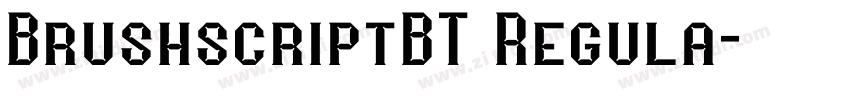BrushscriptBT Regula字体转换